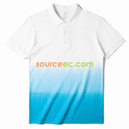 Customization Gradient Colors Printed Polo Shirt Promotional Products