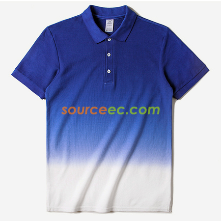 Customization Gradient Colors Printed Polo Shirt Promotional Products