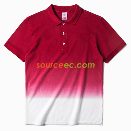 Customization Gradient Colors Printed Polo Shirt Promotional Products