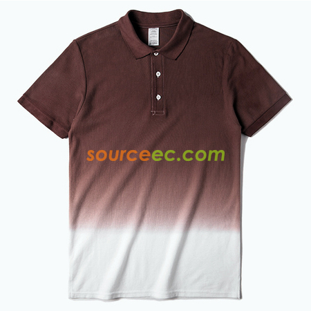 Customization Gradient Colors Printed Polo Shirt Promotional Products