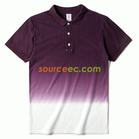 Customization Gradient Colors Printed Polo Shirt Promotional Products