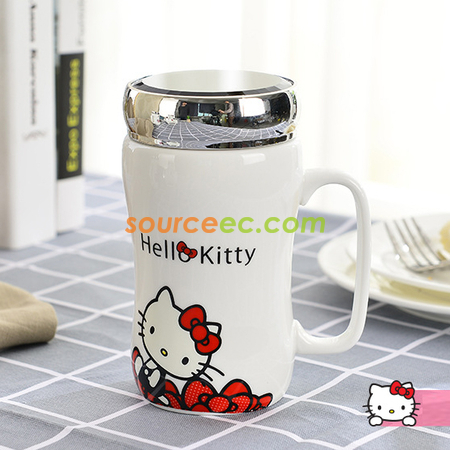 Customization 400ML Ceramic Cup With  Mirror Promotional Products