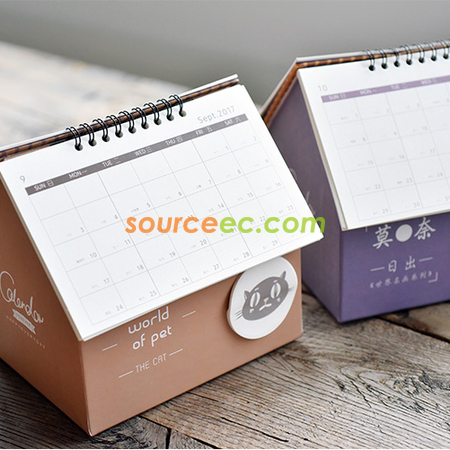 Customization House Shape Desktop Calendar Promotional Products