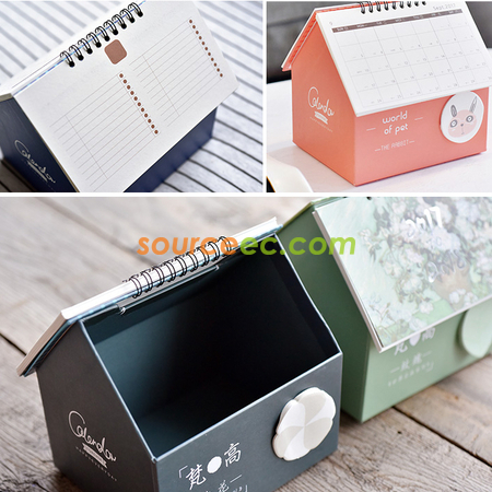 Customization House Shape Desktop Calendar Promotional Products