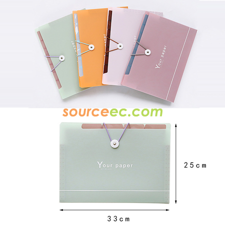 Customization A4 Paper Expanding File Folder Promotional Products