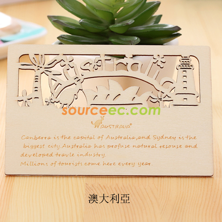 Customization Wooden Postcard Promotional Products