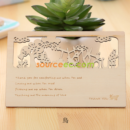 Customization Wooden Postcard Promotional Products