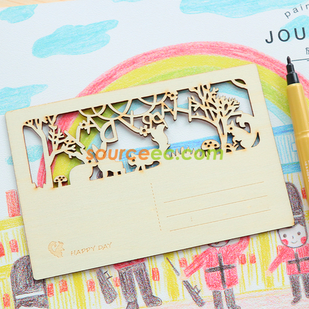 Customization Wooden Postcard Promotional Products