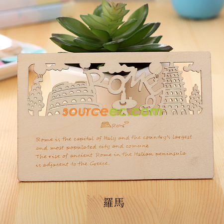 Customization Wooden Postcard Promotional Products