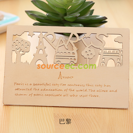 Customization Wooden Postcard Promotional Products