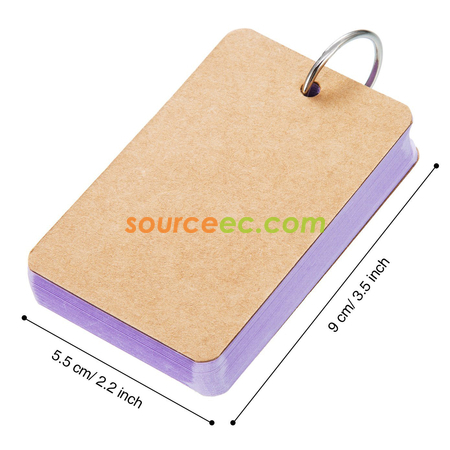 Customization Blank Assorted Colors Study Cards Promotional Products