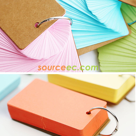 Customization Blank Assorted Colors Study Cards Promotional Products