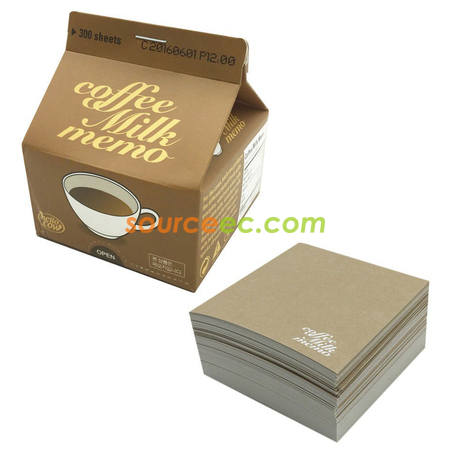 Customization Milk Box Style Memo Pads Promotional Products