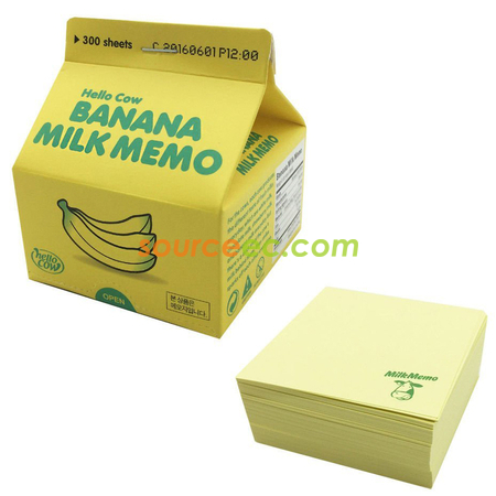 Customization Milk Box Style Memo Pads Promotional Products