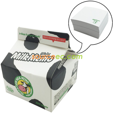 Customization Milk Box Style Memo Pads Promotional Products