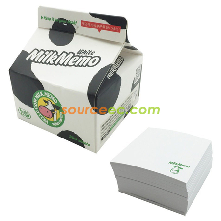 Customization Milk Box Style Memo Pads Promotional Products