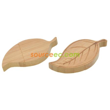 Customization Wooden Leaf USB Promotional Products