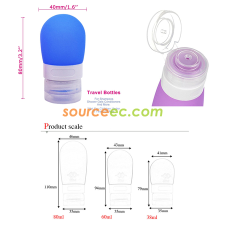 Customization Portable Soft Silicone Travel Bottle Promotional Products
