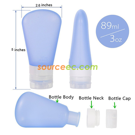 Customization Portable Soft Silicone Travel Bottle Promotional Products