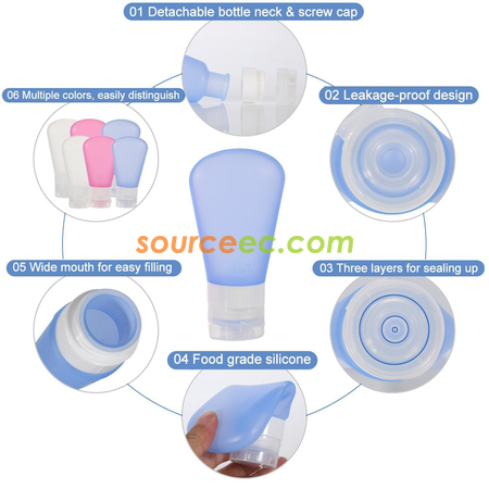 Customization Portable Soft Silicone Travel Bottle Promotional Products