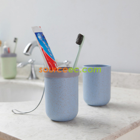 Customization 3 in 1 Wheat Stalk Travel Wash Cup Promotional Products