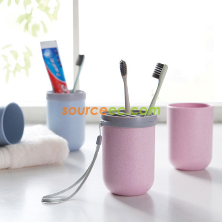 Customization 3 in 1 Wheat Stalk Travel Wash Cup Promotional Products
