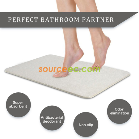 Customization Diatomaceous Earth Absorbent Fast Drying Bath Mat Promotional Products