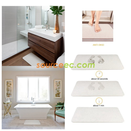 Customization Diatomaceous Earth Absorbent Fast Drying Bath Mat Promotional Products