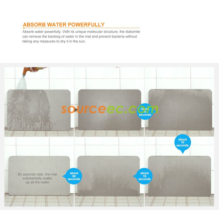 Customization Diatomaceous Earth Absorbent Fast Drying Bath Mat Promotional Products