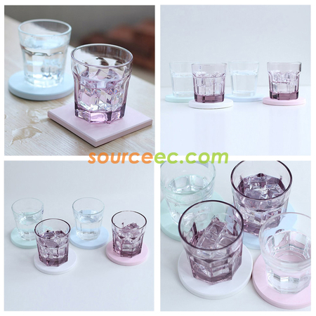 Customization Diatomaceous Earth Absorbent Coaster Promotional Products
