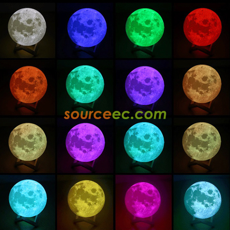 Customization 3D Printing Moon Lamp Promotional Products