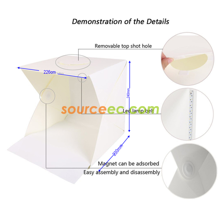 Customization Portable Photo Photography Lighting Tent Kit Promotional Products