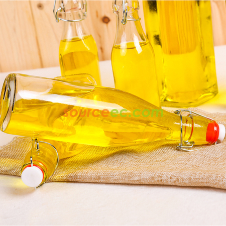 Customization Clear Glass Bottle With Stopper Promotional Products