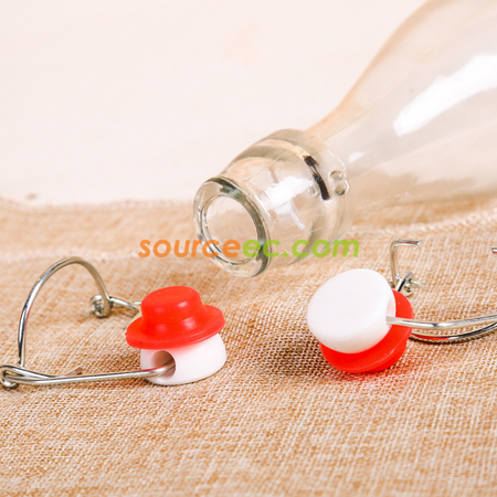 Customization Clear Glass Bottle With Stopper Promotional Products