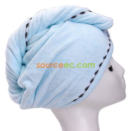 Customization Microfiber Dry Hair Hat/Hair Drying Towel Promotional Products