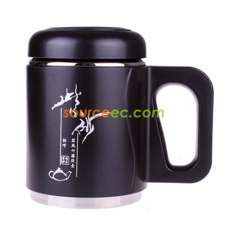 Customization 480ML Purple Clay Thermos with Handle Promotional Products