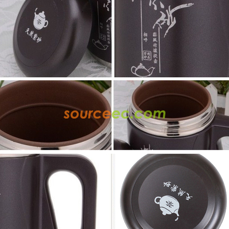 Customization 480ML Purple Clay Thermos with Handle Promotional Products