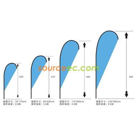 Customization Outdoor Promotional Flag Banner Promotional Products