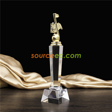 Customization Note Crystal Trophy Promotional Products