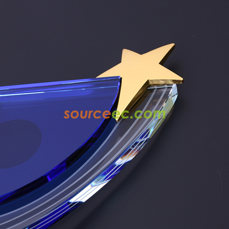 Customization Metal Star Crystal Trophy Promotional Products