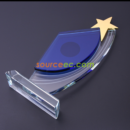 Customization Metal Star Crystal Trophy Promotional Products