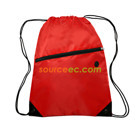 Customization Drawstring Bag with Earphone Hole Promotional Products