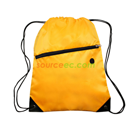 Customization Drawstring Bag with Earphone Hole Promotional Products