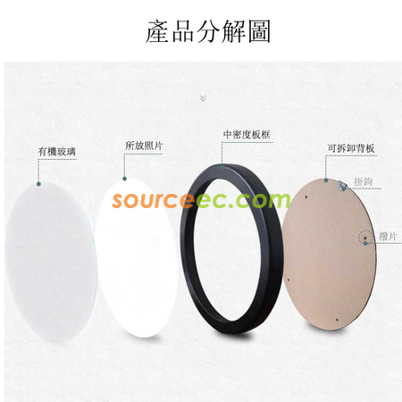 Customization Round Picture Frame Promotional Products