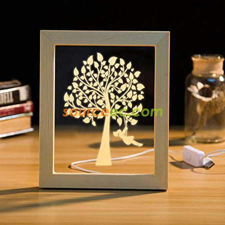 Customization 3D Photo Frame LED Night  Promotional Products
