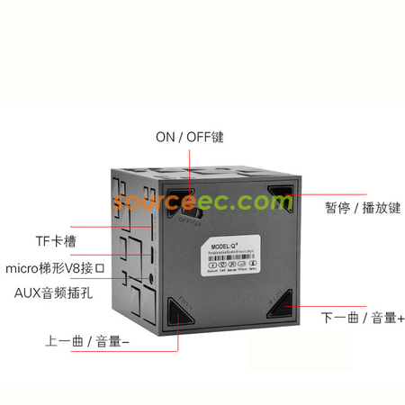 Customization Bluetooth Speaker Cube Promotional Products