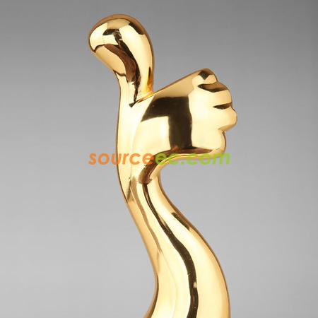 Customization Thumbs-up Resin Crystal Trophy Promotional Products