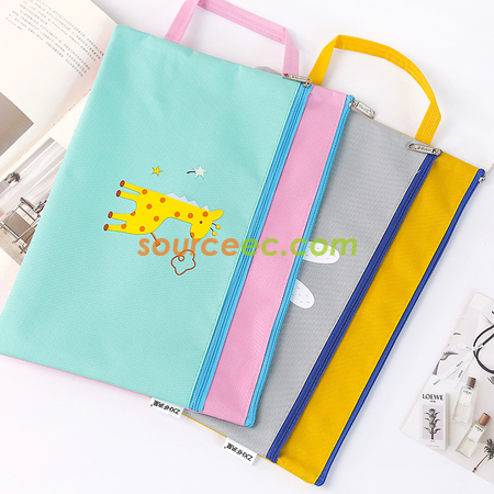 Customization Portable Two-zipper File Bag Promotional Products