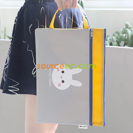 Customization Portable Two-zipper File Bag Promotional Products