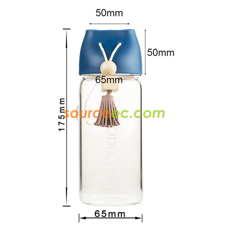 Customization 360ML Tassel Glass Bottle  Promotional Products